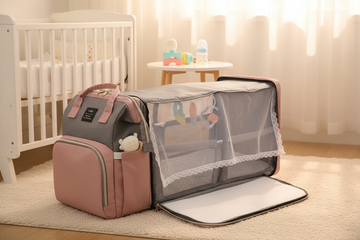 ALL-IN-ONE BABY TRAVEL BACKPACK WITH FOLD-OUT CRIB